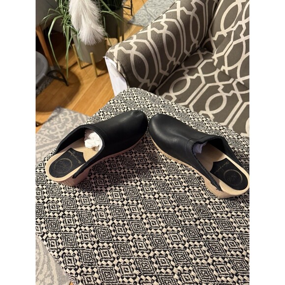 No. 6 old school high heel Clogs Size 38. Black - Picture 2 of 10